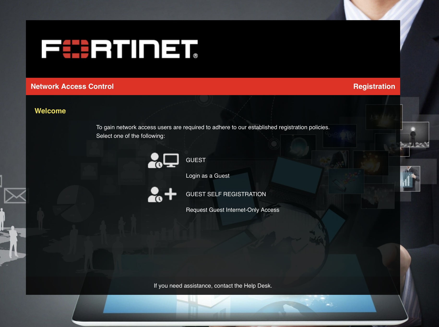 FortiNAC for Guest Access Using a Captive Portal